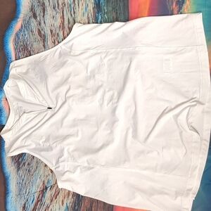 SLAZENGER white blade textured sleeveless golf polo size XXL